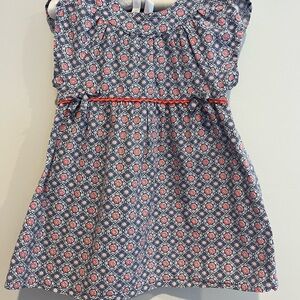 Angel Dear Kids Dress - Blue and Red Floral